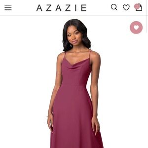 Azazie Mulberry bridesmaids dress